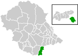 Location within Lienz district