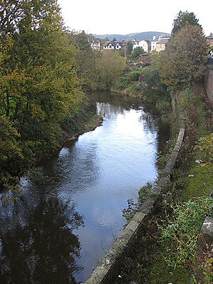 Upstream view of the River Monnow - geograph.org.uk - 1558098