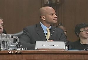 Wes Moore Testifying at Welfare Reform Finance Hearing