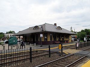 West Concord station facing southwest, May 2017