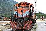 White Pass and Yukon Route diesel locomotive No. 103 - June 2007.jpg