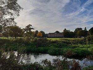 Winchester College River Itchen, playing fields, Science School