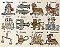 Zodiac German Woodcut