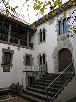 164 L'Enrajolada, Casa Museu Santacana (Martorell), façana que dona al jardí