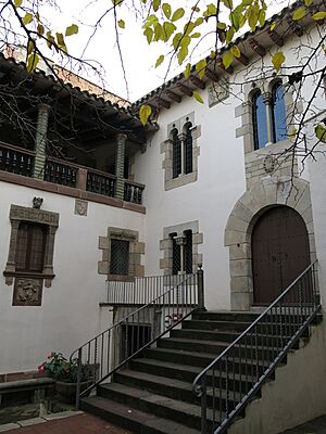 164 L'Enrajolada, Casa Museu Santacana (Martorell), façana que dona al jardí