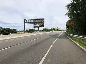 2018-07-21 14 11 48 View east along U.S. Route 46 at Van Bussum Avenue in Garfield, Bergen County, New Jersey