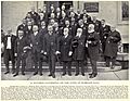 A notable gathering on the steps of Hubbard Hall, 1909