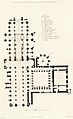 A plan of Worcester Cathedral made in 1836 (engraved by B.Winkles after a drawing by Benjamin Baud).