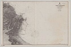 Admiralty Chart No 2555 Port of Algiers, Published 1877
