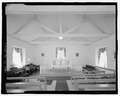 Altar, south elevation. View North. - Mount Gilead A.M.E. Church, 1940 Holicong Road, Buckingham, Bucks County, PA HABS PA-6714-5
