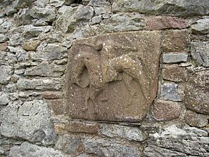 Annagh Church (IMGP5443) possible 12th century carving (inside)