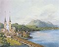 Ansicht von Luzern - Aquarell Mendelsohn 1847FXD