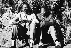 Archie Mafeje and Hudson Matabese
