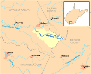Barkers Creek map.png