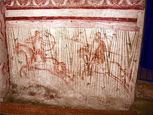 Basilica di aquilieia, cripta, affreschi registro inferiore 03