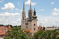 Blick auf die Kathedrale von Zagreb