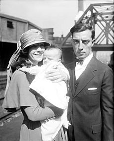 Buster Keaton with Family 1922