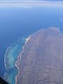 Cape Range National Park and Ningaloo Reef from the air
