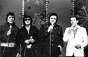 Carl Perkins Roy Orbison Johnny Cash Jerry Lee Lewis 1977