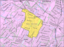 Census Bureau map of Cedar Grove, New Jersey
