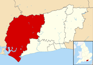 Chichester UK locator map