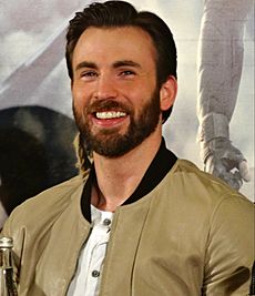 Chris Evans - Captain America 2 press conference (cropped)