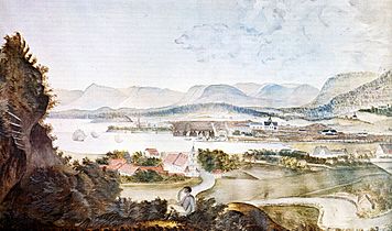 Christiania Norway in 1814 by MK Tholstrup