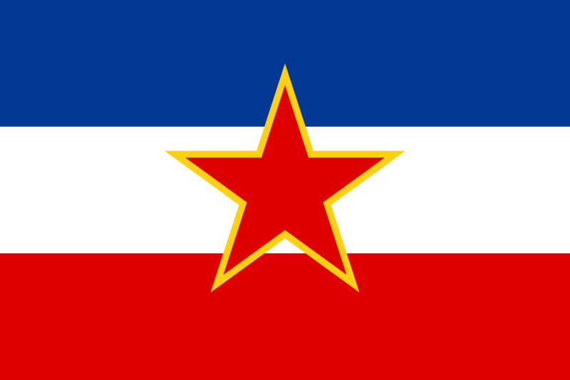 Civil Ensign of Yugoslavia (1950-1992)