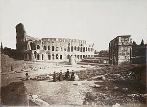 Colosseum and Arch of Constantine (est. 1870)