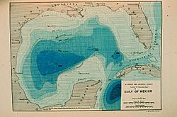 Contour map of Gulf of Mexico 1888