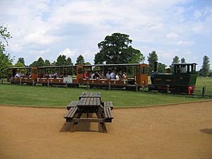 Cotswold Wildlife Park -Burford, England -small train-25June2006 (2)