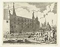 De list met het Turfschip van Breda, 1590 Het Kasteel van Breda door Soldaaten, in een Turfschip verborgen, verovert, 1590 (titel op object), RP-P-OB-80.101