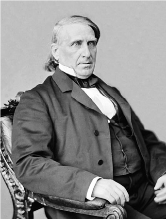 Elihu B. Washburne seated - Brady-Handy