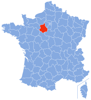 Location of Eure-et-Loir in France