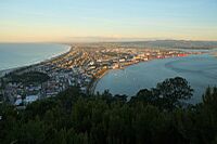 Evening view from the Mount over Mount Maunganui