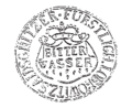 Fürstlich Lobkowitz Saidschitzer Bitter Wasser clay pot logo