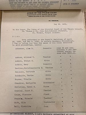 First women voters in St Thoma, US Virgin Islands (page 1)