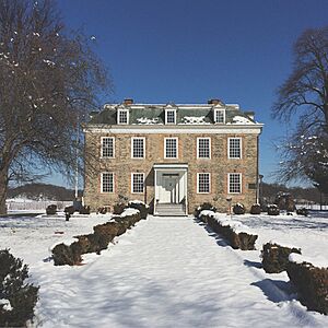 Front view of Van Cortland House