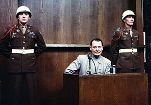 Goering on trial (color)