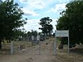 Greta cemetery gate
