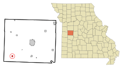 Location of Montrose, Missouri