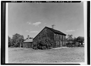 Historic American Buildings Survey Arthur C. Haskell, Photographer Oct. 16, 1937 (c) EXT- FRONT and SIDE, LOOKING NORTHEAST - Captain Thomas Willett House, Kingston, Plymouth HABS MASS,12-KING,4-3