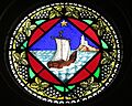 Holy Trinity Catholic Church (Trinity, Indiana) - stained glass, Barque of Peter
