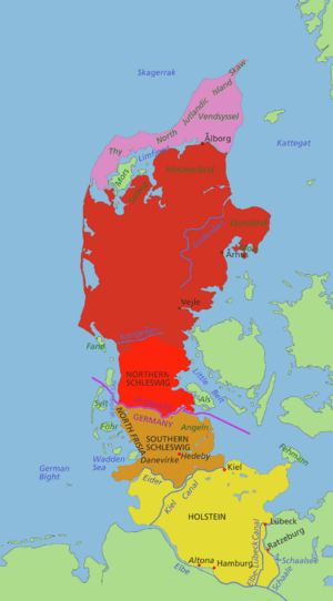 Jutland Peninsula map