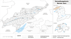 Location of Jura Bernois District