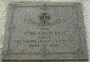 King Charles II plaque