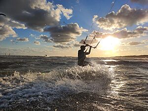 Kitesurfing in Sweden