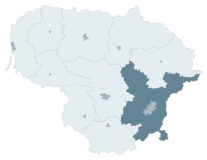 Location of Vilnius County