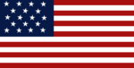 Louisiana's commemorate 18 star American Flag