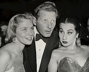 Mai Zetterling, Danny Kaye and Yma Sumac